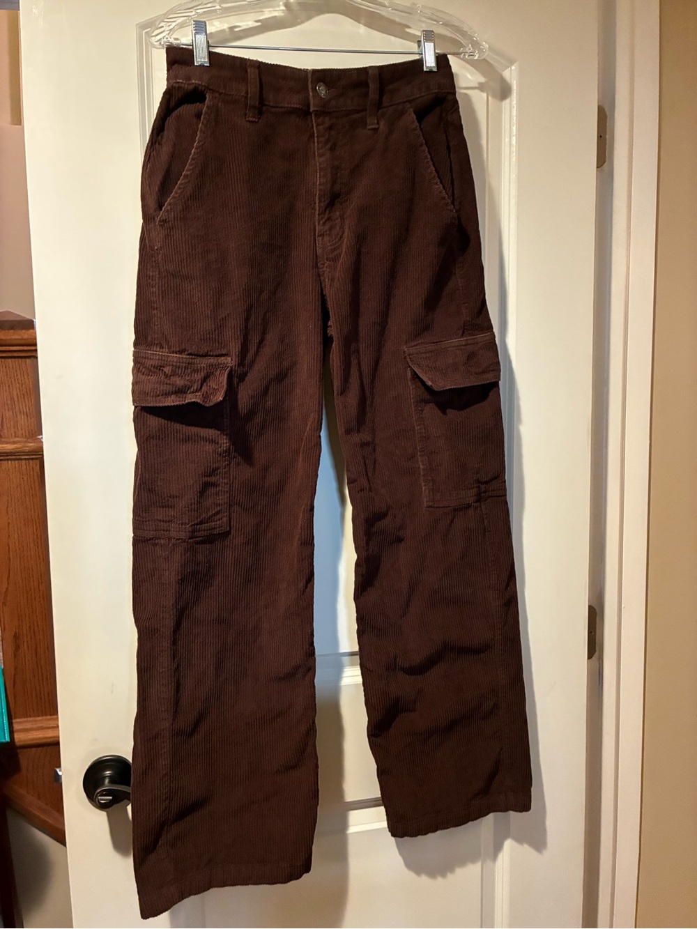 Hollister Women’s Brown Corduroy Cargo Pants